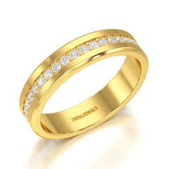 0.68 CT Classic Round Cut Lab Diamond Ring
