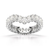 2.5 CT Oval Cut Eternity Lab Diamond Ring