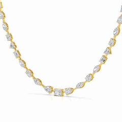 26.26 CT Lab Diamond Emerald Necklace