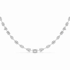 26.26 CT Lab Diamond Emerald Necklace