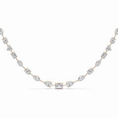 26.26 CT Lab Diamond Emerald Necklace