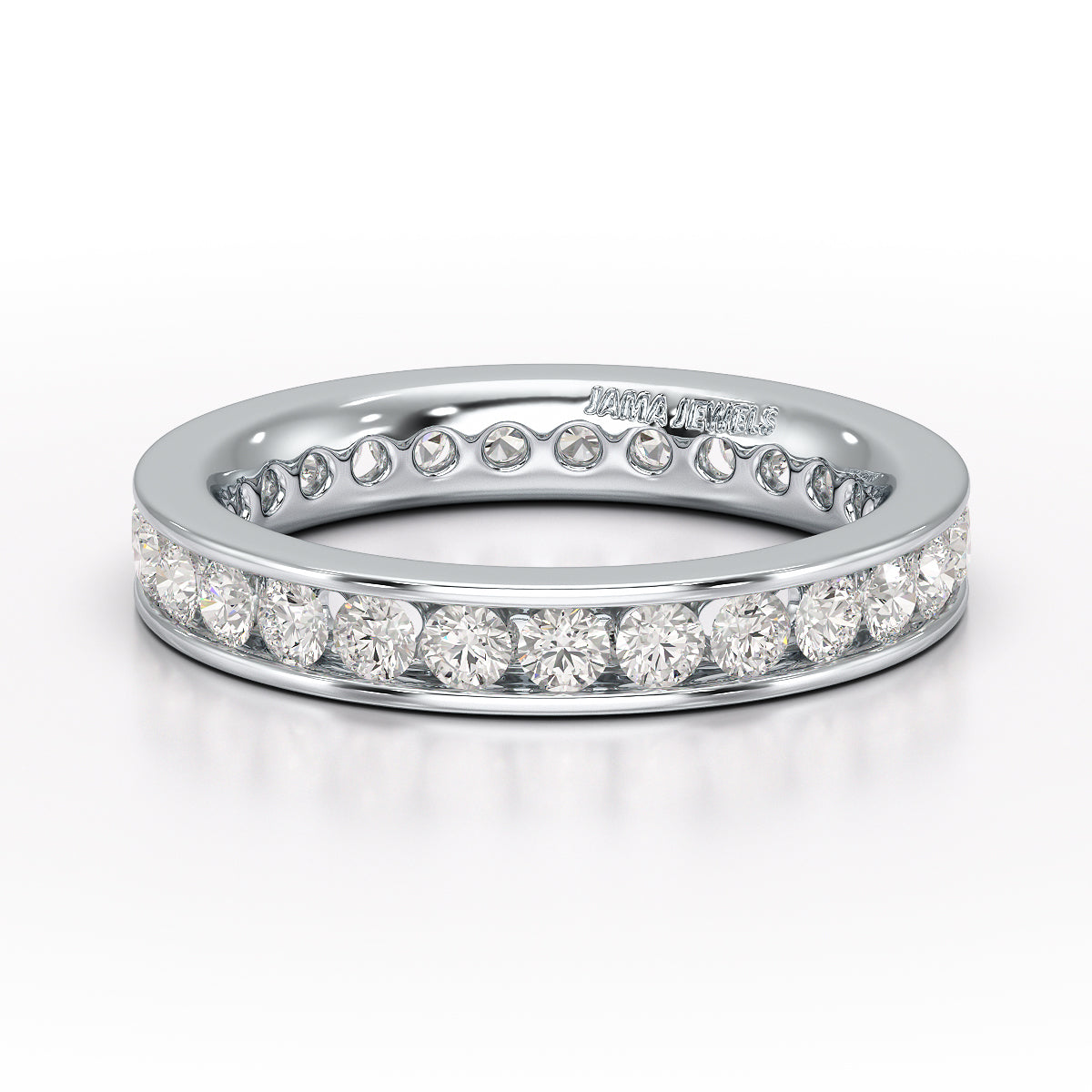 Simple Wedding Band 1.26 CT Lab Diamond Ring - Jama Jewels