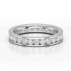 Simple Wedding Band 1.26 CT Lab Diamond Ring - Jama Jewels
