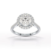 Halo Lab Grown Diamond 2.60 Carat Wedding Ring - Jama Jewels