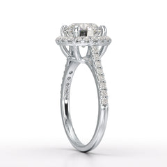 Halo Lab Grown Diamond 2.60 Carat Wedding Ring - Jama Jewels