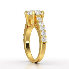 Lab Diamond 3.74 CT Round Cut Wedding Ring - Jama Jewels