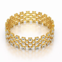 18.3 CT Multi Shape Lab Diamond Bracelet
