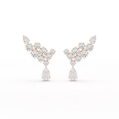 5.8 CT Lab Diamond Dangle Earrings