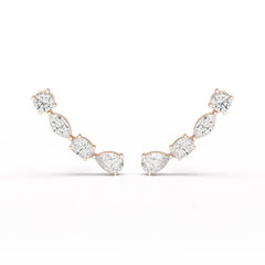 0.39 CT Lab Diamond Multi shape Earring