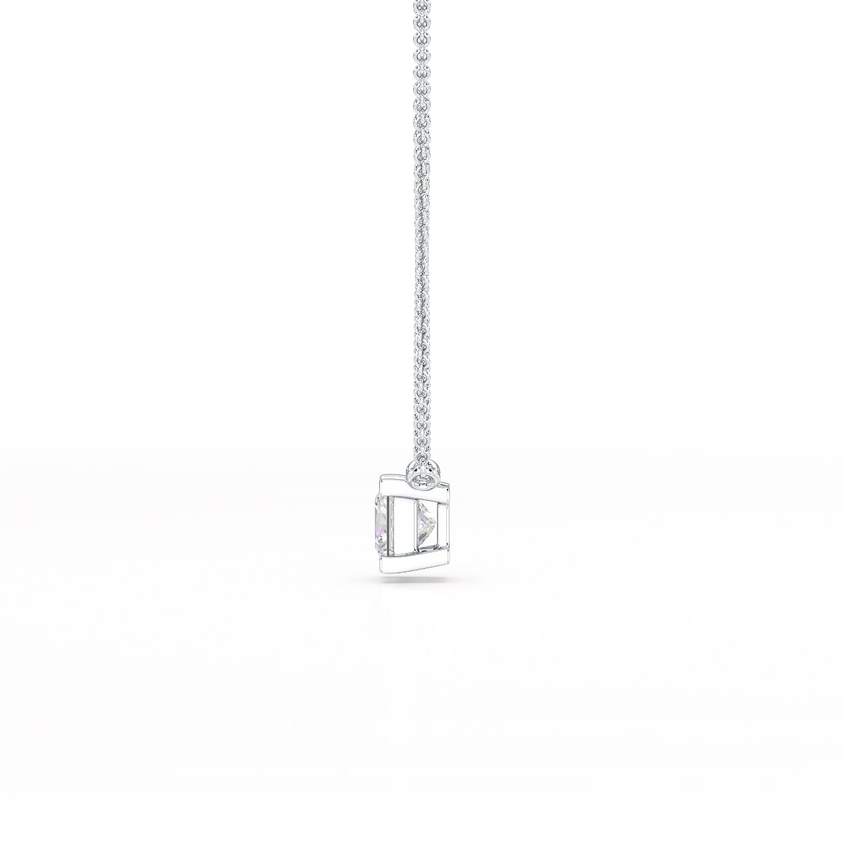 1 CT Lab Grown Diamond Princess Pendant