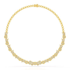 4.1 Carat Lab Diamond Petal Necklace