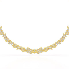 4.1 Carat Lab Diamond Petal Necklace