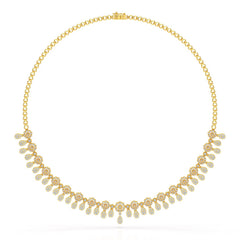 Round Cut Lab Grown Diamond 4.96 CT Elegant Choker Necklace