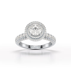 White Gold 2.3 CT Lab Diamond Engagement Ring - Jama Jewels