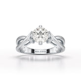 1.09 CT Solitaire Lab Diamond Engagement Ring - Jama Jewels