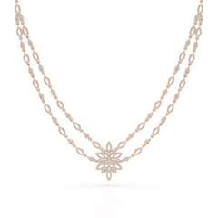 Layered Lab Grown Diamond 3.74 CT Necklace
