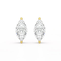 1 CT Marquise Stud Lab Diamond Earrings