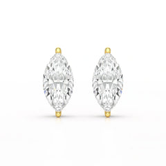1 CT Marquise Stud Lab Diamond Earrings