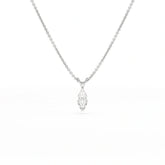 1 CT Lab Grown Diamond Marquise Solitaire Pendant