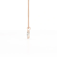 1 CT Lab Grown Diamond Marquise Solitaire Pendant