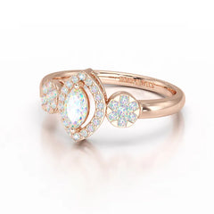 Marquise Cut 0.5 CT Lab Grown Diamond Ring
