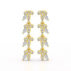 Marquise Cut 0.7 CT Lab Diamond Dangle Earring