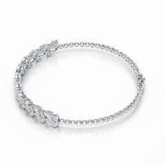 1.95 CT Marquise Cut Diamond Lab Created Bracelet