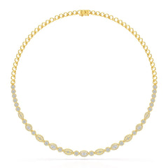 4.53 CT Marquise Cut Lab Diamond Necklace