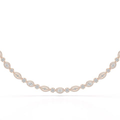 4.53 CT Marquise Cut Lab Diamond Necklace