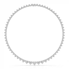 42.12 CT Lab Diamond Heart Cut Necklace