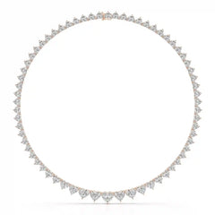 42.12 CT Lab Diamond Heart Cut Necklace