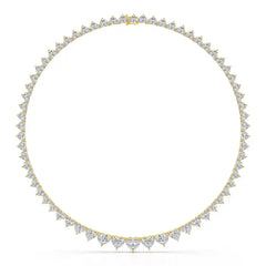 42.12 CT Lab Diamond Heart Cut Necklace