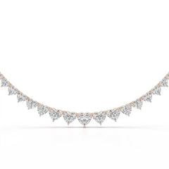 42.12 CT Lab Diamond Heart Cut Necklace