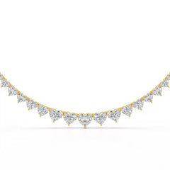 42.12 CT Lab Diamond Heart Cut Necklace