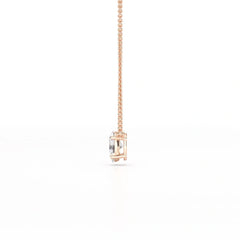 1 CT Oval Lab Grown Diamond Solitaire Pendant