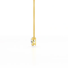 1 CT Oval Lab Grown Diamond Solitaire Pendant