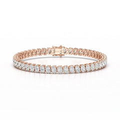11.70 CT Oval Lab Grown Diamond Tennis Bracelet