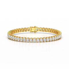 11.70 CT Oval Lab Grown Diamond Tennis Bracelet