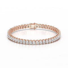12.25 CT Oval Lab Grown Diamond Tennis Bracelet