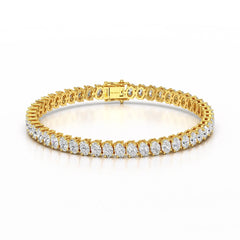 12.25 CT Oval Lab Grown Diamond Tennis Bracelet