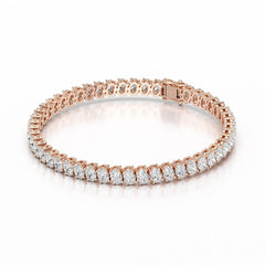 12.25 CT Oval Lab Grown Diamond Tennis Bracelet