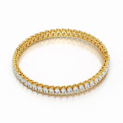 12.25 CT Oval Lab Grown Diamond Tennis Bracelet