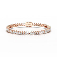 8.85 CT Pear Lab Grown Diamond Tennis Bracelet