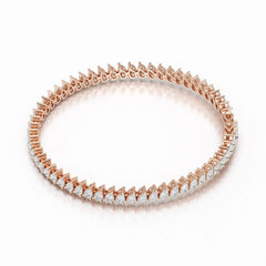 8.85 CT Pear Lab Grown Diamond Tennis Bracelet