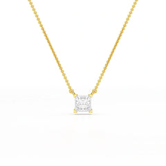 1 CT Lab Grown Diamond Princess Pendant