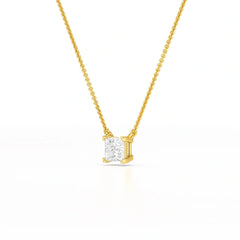 1 CT Lab Grown Diamond Princess Pendant
