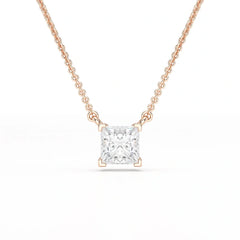 1 CT Lab Grown Diamond Princess Pendant