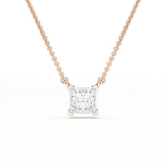 1 CT Lab Grown Diamond Princess Pendant