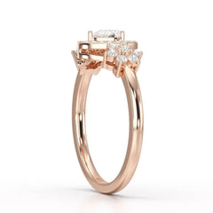 Pear Cut 0.5 CT Lab Grown Diamond Ring