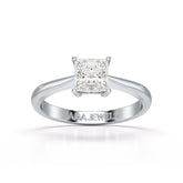 1 Ct Princess Cut Solitaire Lab Diamond Engagement Ring